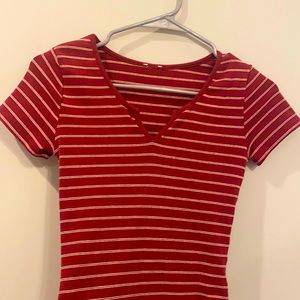 Red Striped Tee